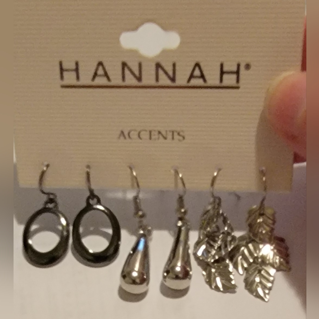 3 Pairs Dangle Earrings